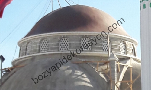 Erzincan Camii Kubbesi Kaplaması Bakım ve Tadilat işleri