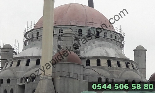 Niğde Titiz İşçilik ve Kaliteli Hizmette Camii Kubbe Kaplaması